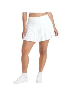 All In Motion White Pleated Tennis Skirt With Inner Shorts XXL